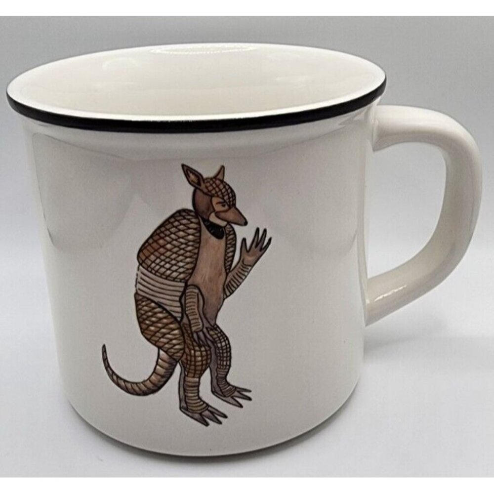 Friends Pottery Barn Holiday Armadillo Ross Geller Coffee Mug 14oz Christmas